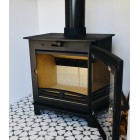 Ecosy+ Ottawa Deluxe Wide - Defra Approved 5kw - Eco Design Approved  - Woodburning Stove
